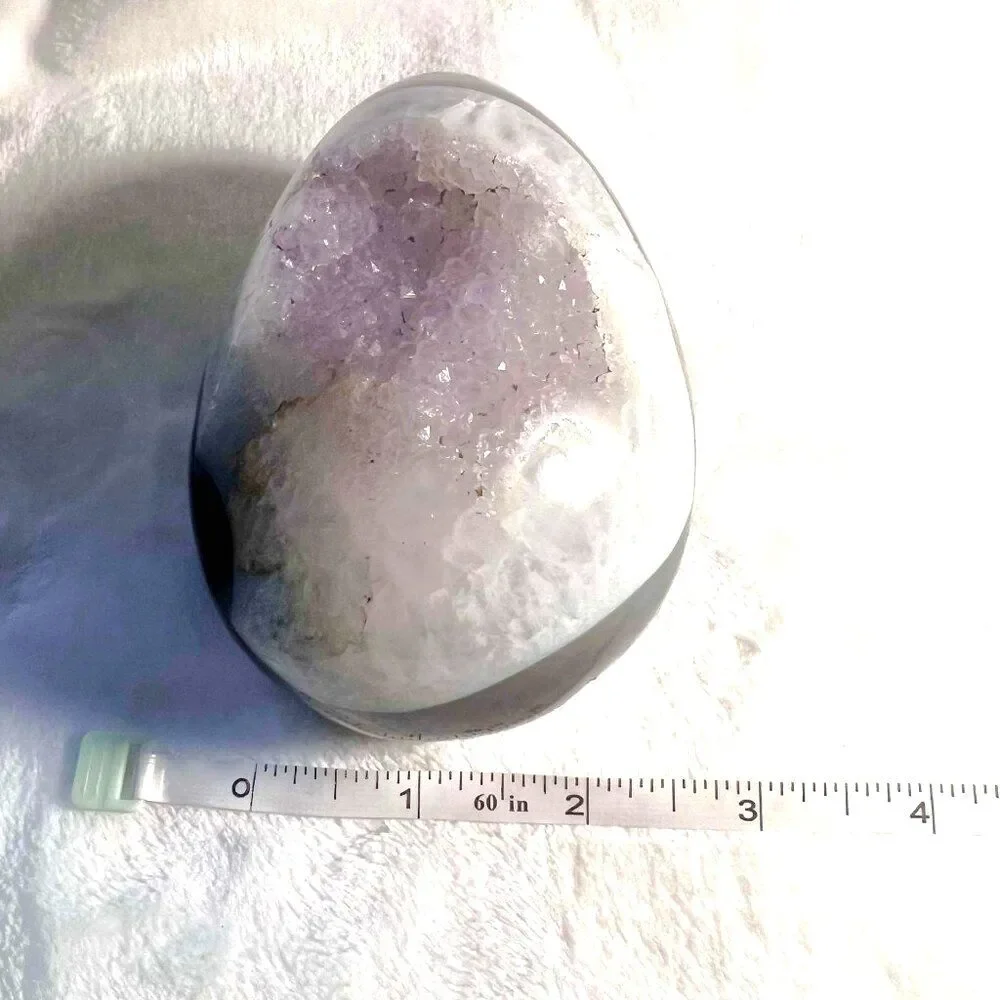 Amethyst Geode Crystal Egg
